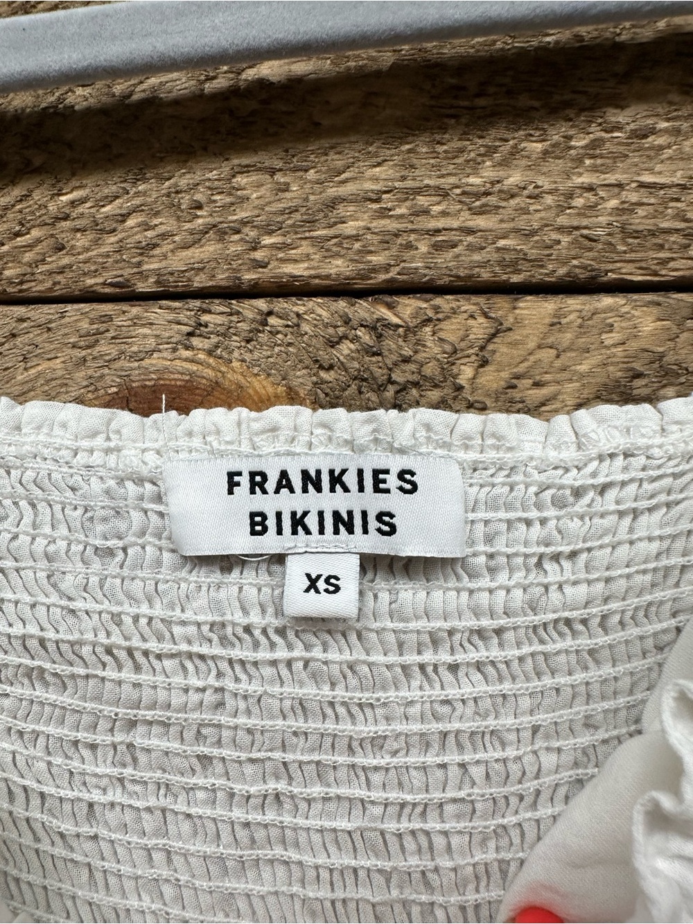 Frankies Bikinis Christa Gauze Mini Dress White XS Cottagecore - Picture 5 of 7